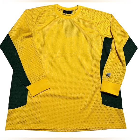 Black Scale BMX jersey Yellow/Green men’s Long Sleeve Mesh Shirt size XXL - Picture 1 of 15
